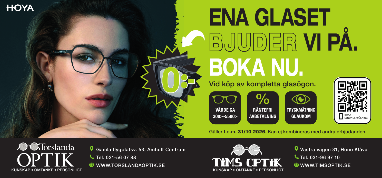 Ena glaset bjuder vi på